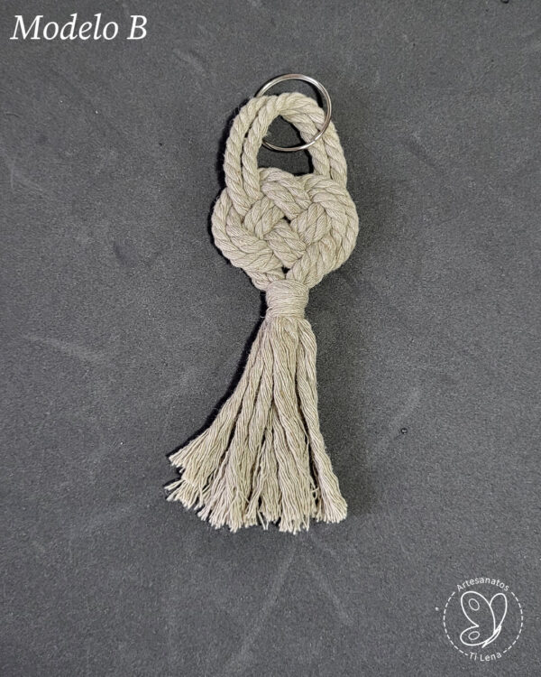 Porta Chaves Macrame Modelo B